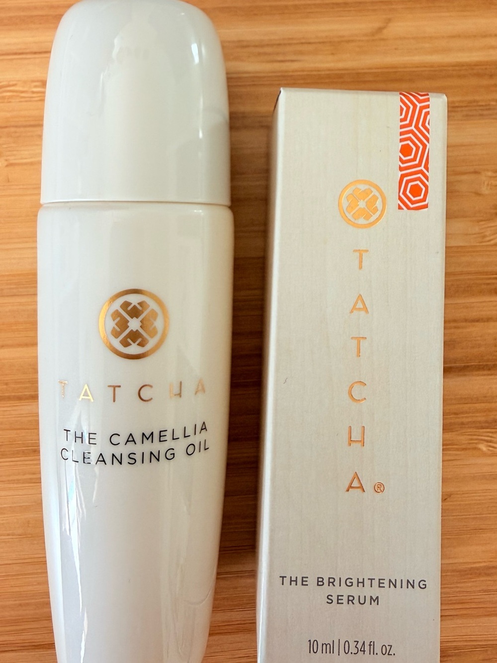 Tatcha The Camellia Cleansing Oil 50 mL & Brightening Serum 10 mL | New